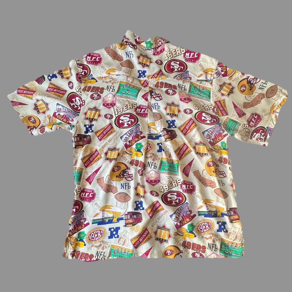 San Francisco Forty Niners NFL Hawaiian Style Shirt - Picture 2 of 9